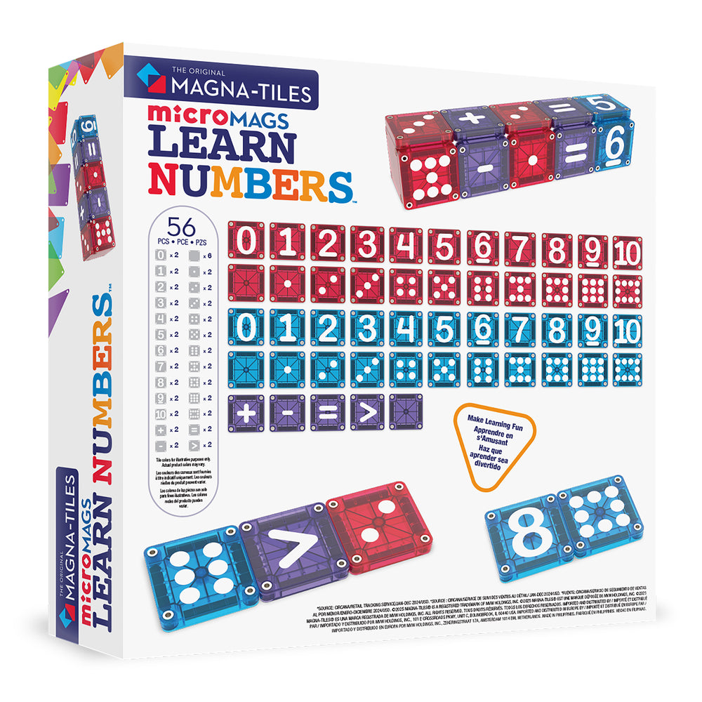 microMAGS LEARN Numbers 56 Piece Set - Image 7