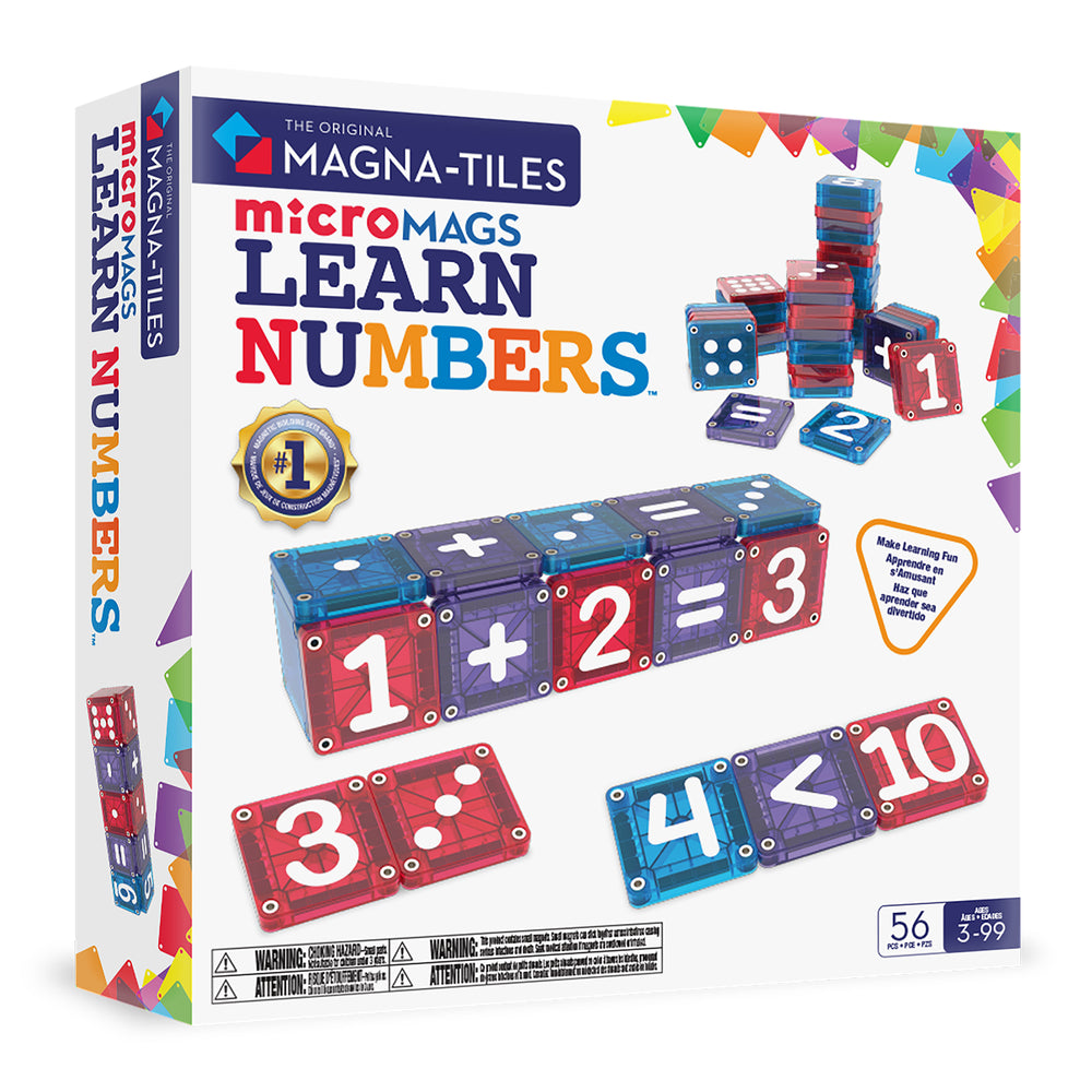 microMAGS LEARN Numbers 56 Piece Set